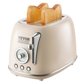 VEVOR Brushed Stainless Steel Toaster, 2 Slice, 825W 1.5'' Extra Wide Slots Toaster with Removable Crumb Tray 5 Browning Levels VEVOR Brushed Stainless Steel Toaster, 2 Slice, 825W 1.5'' Extra Wide Slots Toaster with Removable Crumb Tray 5 Browning Levels